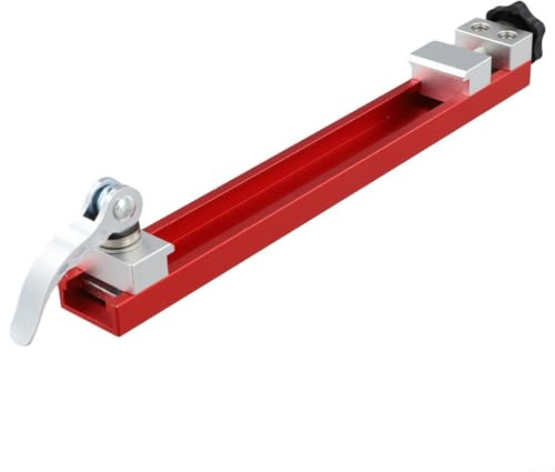 Règle de machine de découpe réglable avec construction en alliage d'aluminium, pince de verrouillage sécurisée, et positionnement pratique à un bouton pour un contrôle précis de la coupe (240 mm)