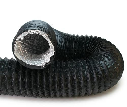 Easy Act Combiconnect Flex-Schlauch Ø 200 mm, Länge 10 m, flexibler mehrschichtiger Lüftungsschlauch mit Kunststoffbeschichtung für Klima- und Lüftungsanlagen