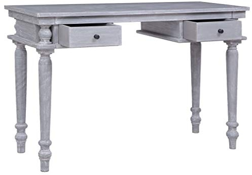 Frdhee Tavolo Da Lavoro, Tavolo Multiuso, Scrivania 115x50x78 cm in Legno Massello di Mogano Per Studio Reception Camera Da Letto Zona Relax Superficie Di Lettura