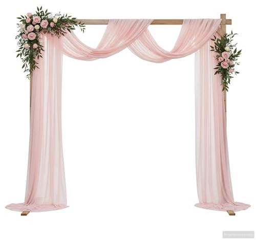 vidaXL Arche de Mariage Marron Clair 225 x 95 x 226 cm, Jardin et terrasse, Arche de Mariage Moderne, Design Minimaliste, décor en Bois de pin, Toile de Fond Chic d'événement, cérémonie extérieure