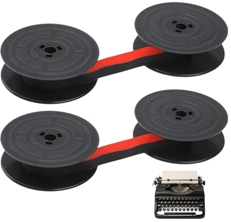 2 piezas GR4 universal de nailon para escribir cinta, cinta de escritura universal, GR-4, compatible con Olivetti,Two-Tone Red y Black Belt Extended,7 metros cada uno