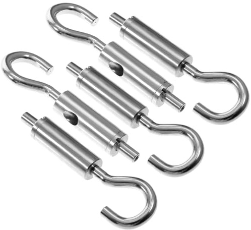 Beaupretty 5pcs Wire Rope Tensioner Turnbuckle with Hook and Eye Suspension Hook Cable Guide for Industrial Lifting and Outdoor Cable Management