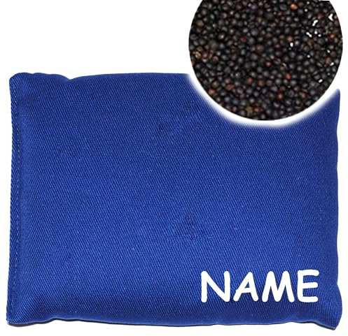 alles-meine.de GmbH 1 Stück Rapskissen/Getreidekissen - incl. Name - Wärme und Kältekissen/Kältekompressen/Wärmekissen - Getreide - 16 * 12 cm - Raps - bei Schmerzen und ..