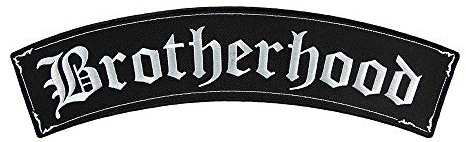 Brotherhood Old English Rocker Patch, Large Size