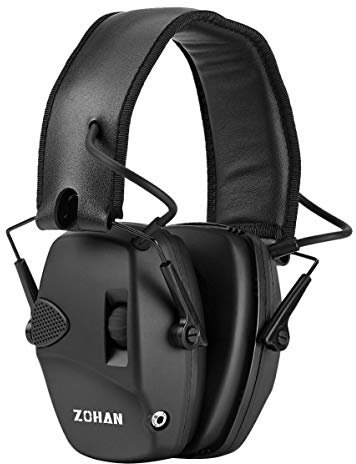 ZOHAN 054 Electrónica Cascos Antiruido, Tiro y Caza Proteccion Auditiva, Auricular Táctico de Amplificación de Sonido,Ideal para el Deporte al Aire Libre Airsoft