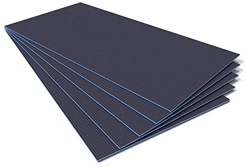 Tile Backer Boards 6mm / 10.08m2-1200 x 600mm, Waterproof Insulation for Underfloor Heating (14 Boards)