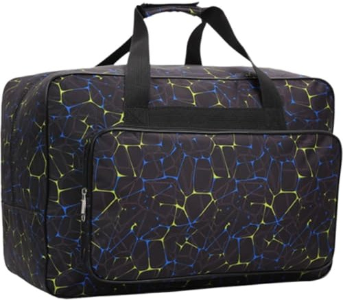 Zghhc Nähmaschinen-Tragetasche, Nähmaschinentasche, Schwarz, Reißverschluss, Unisex, Weich, Mehrfarbig