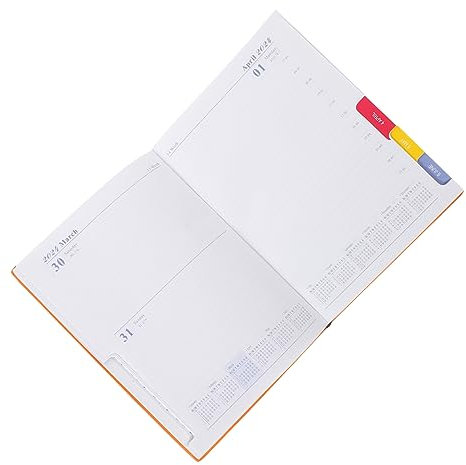 Gogogmee Effizienter Termin Aufgabenplaner Tagesplaner Notizblock Kalender Für Schule Arbeit Studium Multifunktionaler Oranger Wochen Monatsplaner