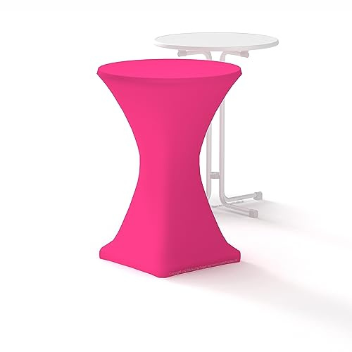 Stehtischhusse Premium, pink, 80cm,Hotel Qualität, Made by Munich-Sales