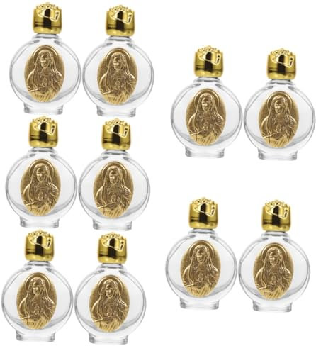 Alipis 5 Juegos Botella De Agua En Botellas De Jugo Botella De Agua Plegable Garrafa Cristal Botella Cristal Decorativa Botellas De Pociones De Vidrio Golden 2 Piezas * 5