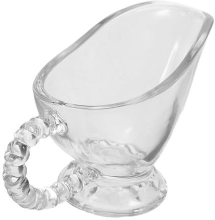 Cabilock 1pieza Jarra De Leche De Transparente Pitcher Para Café y Accesorio De Cocina Elegante Para Hogar y Restaurantes