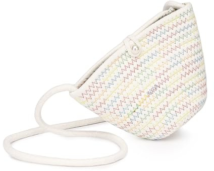 EnhbZoilism Strandtasche Damen, Handtasche mit Top-Handle,Geflochtene Umhängetasche, Hochzeitstasche,Eimertasche,Geschenktüte für Urlaub Reisen Strand Sommer