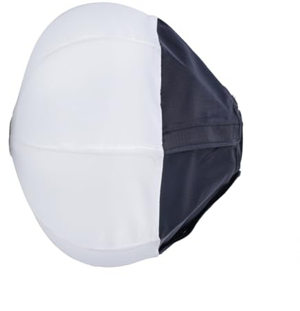 Fuhjythy Softbox Lanterna da 30 cm con Mini Attacco Bowens, Diffusore A Sfera A Sgancio Rapido, Modificatore di Luce per Mini Lampada COB da Esterno