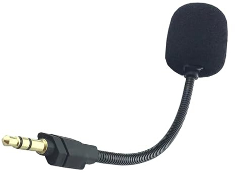 Hattba Micros de jeu de rechange 3,5 mm pour microphone de jeu G733, casques de jeu PC, accessoires pour casque