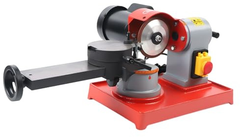 ​370W Sägeblattschärfmaschine Kupfermotor 2850 U/min, Manueller Präzisionsschleifer für 80-700mm Sägeblätter, 30° Links 45° Rechts Winkeleinstellung mit Wasserkühlungstank Profi Tischlerei​