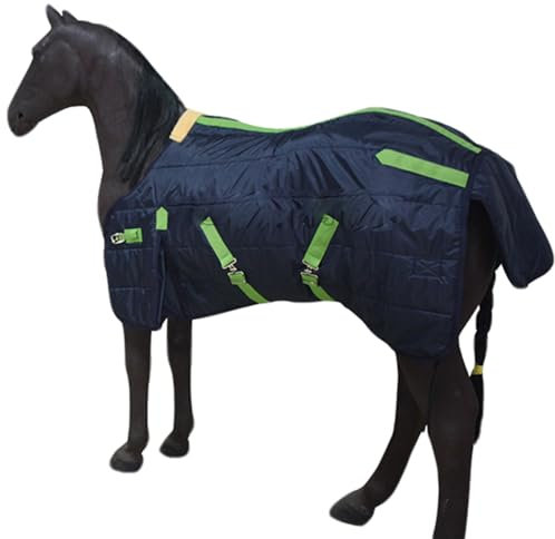 Jorzer Pferde Winterdecke 39 Zoll wasserdichtes Pferdetoppte Teppich Winddicht und warme Decke verdickte Winterdecke für Mini, Pony, Fohlen