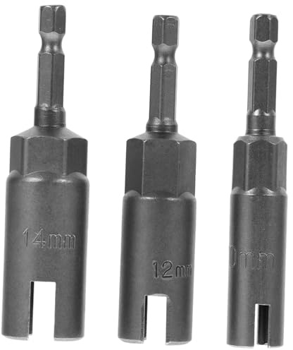 iplusmile 3piezas Adaptador Taladro Con Mango Para Tuercas Palometa Acero Cromo Vanadio Con Recubrimiento Níquel Compatible Con Taladros Cableados Inalámbricos Medidas