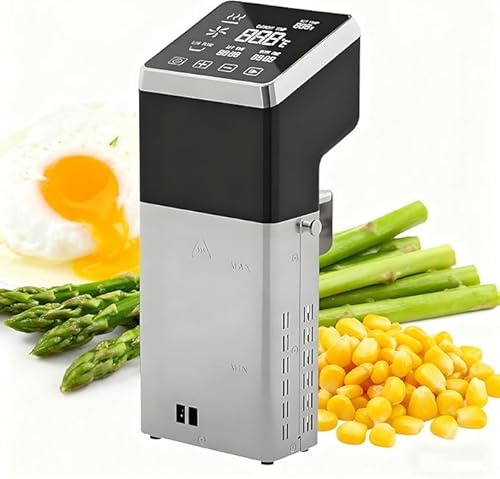 ZMJGLL Sous Vide 1600W Precision Cooker, Professional Sous Vide Cooker with Stainless Immersion Circulators, with Touchscreen Accurate Temperature Timer, for Vacuum-Sealed Meat