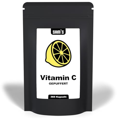 Vitamin C hochdosiert 500 mg gepuffert 365 Kapseln vegan