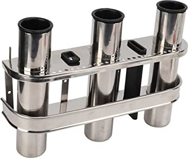 Fishing Rod Holder Stainless Steel Triple Rod Holder For Truck For RV For Marine Yacht Boat Easy Assembly