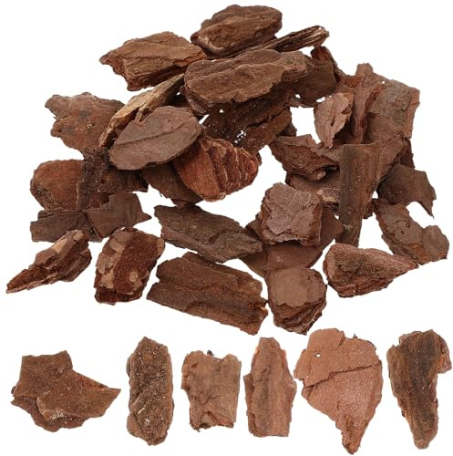 Beavorty Material de Corteza de Árbol Natural para Decoración en Miniatura, 50 G Bolsa (18-30 Mm), Accesorios para Mesa de Arena y Escena de Bosque, Kit para Construcción de Modelos
