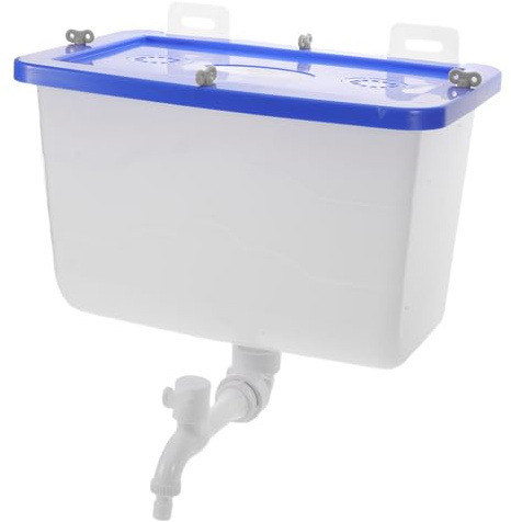 HOLIDYOYO Serbatoio D’acqua a Parete in Plastica con Rubinetto 12,5l, Contenitore per Bagno da Muro per Lavaggio Mani e Viso, Salone di Bellezza, Installazione Salvaspazio e Manutenzione