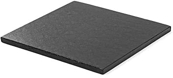Decora COD. 0931770 Support À GÂTEAU CARRÉ Noir 25 X 25 X H 1,2 CM