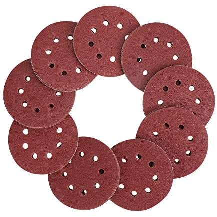 WORKPRO 80-Piece Sanding Disc Set,5-Inch 8-Hole Hook and Loop Sanding Discs, 60, 80, 100, 120, 180, 240, 320, 400 Grits Sandpaper for Random Orbital Sander(Not for Oscillating Tools or Mouse Sander)