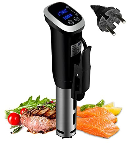 Sous Vide Cooker Immersion Circulator IPX7 Waterproof, 1800 Watts Vacuum Food Cooker, LCD Digital Display(EU Plug, 220V)