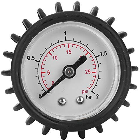Manometer - 30PSI 2.0BAR Barometer Luftdruckmesser for Schlauchboot-Kajak, schwarz