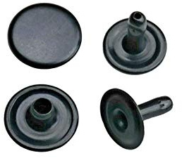 ISTA TOOLS Hohlnieten Einzelkopf 6mm, 7mm, 9mm, 12mm Stahl (125, 12x10mm schwarz, Einzelkopf-Hohlnieten)