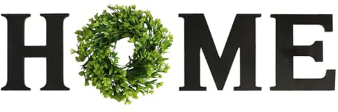 BESPORTBLE Holz Home Buchstaben Wand Dekobuchstaben Grün Kranz Holzbuchstaben Deko Schriftzug Weihnachten Wanddekoration Tischdeko Weihnachtsdeko Wohnzimmer Dekoration Geschenk