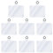 cobee Lot de 8 pièces de rechange pour cordon de téléphone portable avec anneau en métal, cordon universel pour téléphone portable, compatible avec la plupart des smartphones (8 pièces transparent)
