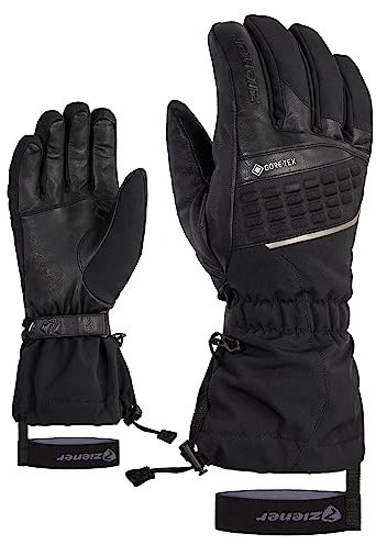 Ziener Herren GASTIL Ski-Handschuhe/Wintersport | Gore-Tex, Lange Stulpe, PFC frei, Black, 9.5