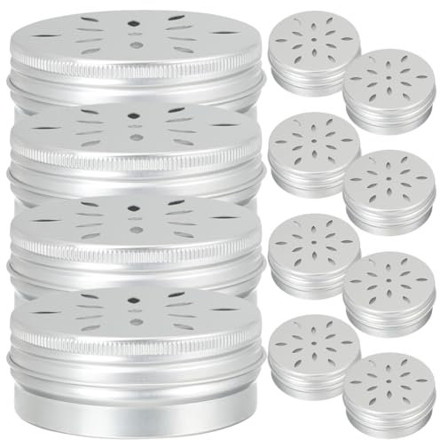 Mipcase Stück Geruchsdeckeldosen Schnüffeldosen Behälter Für Hundekoffer Ml Aluminiumdeckel-Set Tragbares Werkzeug Metall Professionelle Arbeit Kleine Geruchstrainingsrunde