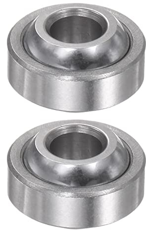 sourcing map 2Stk GEG6C Sphärisch Schlicht Lager 6mmx16mmx9mm Versiegelt Sphärisch Radiales Kugellager