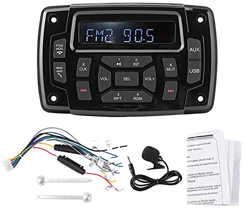 Lecteur MP3 12V IP66 étanche Lecteur MP3 Bluetooth FM AM Récepteur Stéréo Accessoire Pour Bateau Marin