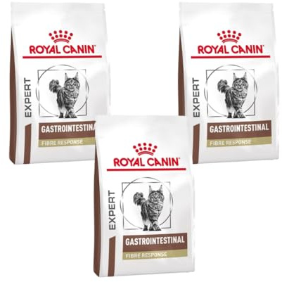 Royal Canin Veterinary Gastrointestinal Fibre Response | Paquete Triple | 3 x 400 g | Pienso para Gatos Adultos | para el Apoyo digestivo | Contenido energético Ajustado