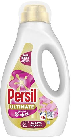 Persil Ultimate Touch of Comfort Liquid Detergent outstanding stain removal for 14 days of uplifting fragrance 46 washes (1.242 L)