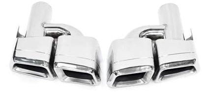 Tubo Scarico Posteriore Per Benz CE Per CLS Classe W204 W212 W218 C63 E63 CLS63 Pre-Facelift Auto Paraurti Posteriore Turbo Silenziatore Punte Di Scarico Tubo 4 Uscite Nero Terminale Scarico Auto (Co