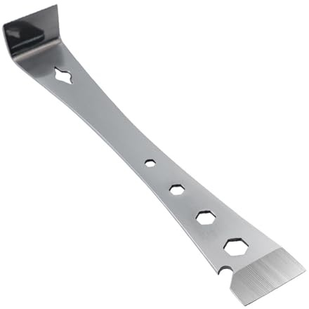KAKASEA Pry Bar StainlessSteel Flat Bar Crowbars HexWrench Small Pry Bar Crowbars Molding Scrapee Nail Pullers Nail Pullers