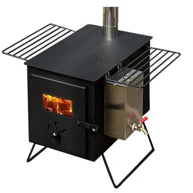 Brennender Holzofen Tragbarer Holzofen Camping Holzofen Klappbarer Camping-Multifunktionsgrillofen Outdoor-Zeltofen Holzofen für Kochen und Erhitzen