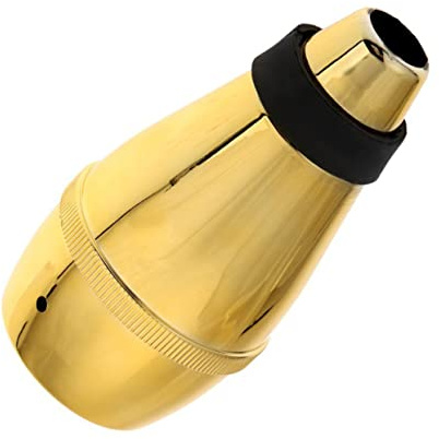 Golden Plastic Trumpet Practice Mute for Brass Players | Light-weight Design, Easy-on and Easy-off Fit, Quiet Trumpet Blasts for Practice Sessions