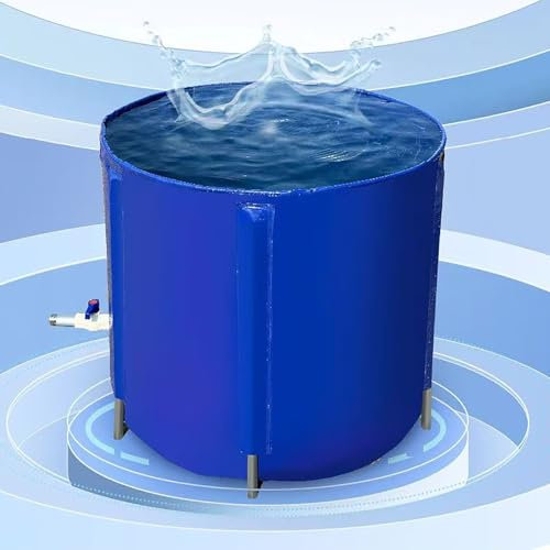 13-1294 Gallon Collapsible Rain Catcher Barrel, Portable Water Storage for Rainwater Harvesting, 120x80cm (47x31in) Gutter Collection System