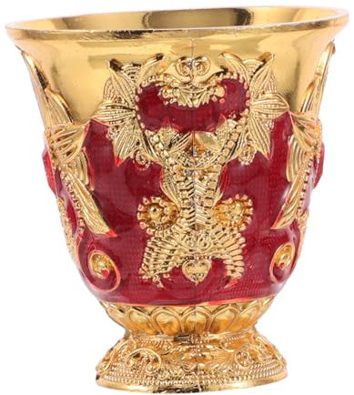 LIFKOME À Vin Rétro Alliage De Zinc Gobelet Vintage Pour Fête De Cérémonie Anniversaire De Mariage Coupe De Fête