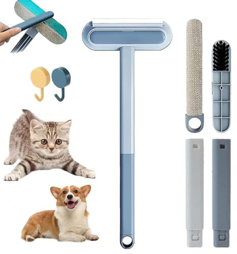 Celery Pets Hair Remover, 4 in 1 Pet Hair Removal Tool, 2025 New Multifunctional Hair Removal Brush, Cat Removal Broom for Car, Carpet, Clothes, Bedding, Reusable, Washable Adjustable (1Pcs)