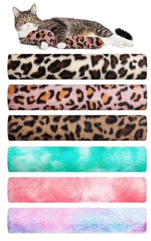 Rainway 6 Piezas Juguetes Hierba Gatera con Catnip, Juguetes Interactivos para Gatos, Cojines Catnip para Gatos, Suave y Duradero Plush Resistente a Las Mordeduras para Gatitos