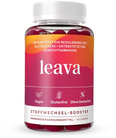 Leava Apfelessig Gummies Ingwerextrakt – vegan, glutenfrei, laborgeprüft | Mit Apfelessig (mit der Mutter), Ingwerextrakt – vegan, glutenfrei, allergenfrei, laborgeprüft – 60 Gummies