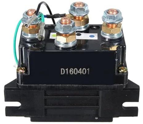 Relais démarrage Moto Relais de démarreur pour Moto, treuil 400 A, 12 V CC, pour véhicules, quads et camions, avec 6 Capuchons de Protection, Indice de Protection IP67 (21 pièces).