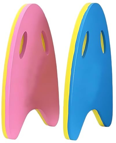 Tressify 2-pack Eva kickboard-set, simträningsbräda för alla åldrar, 15,7 i skumbrädor med handgrepp, poolverktyg och leksak